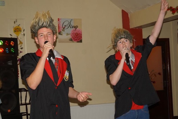 Sean Friel and Glen Gallagher had the place rocking when they appeared as Jedward.