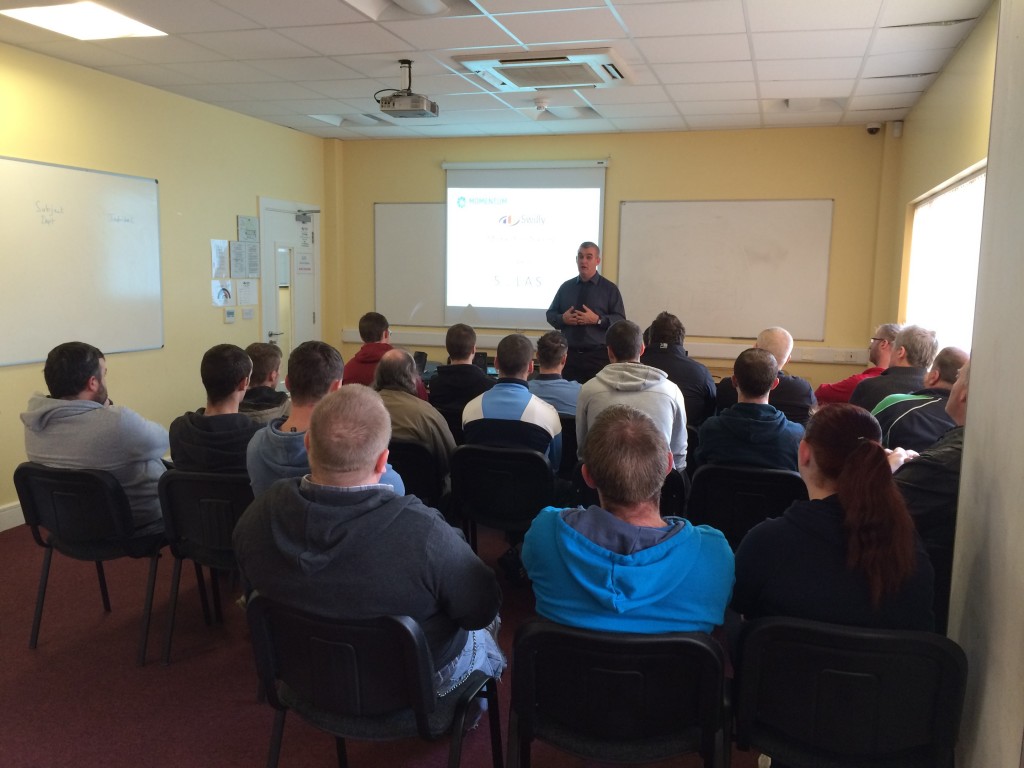 Gerard Lynch presents information on the Driving and Transport Management Courses.