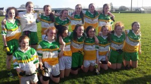 The Buncrana U13 girls who beat N Muire in the county B Final on Saturday