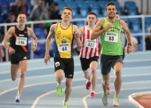 Karl Griffin pictured here in the yellow jersey, was crowned as the Irish Junior Athlete of the year.