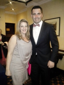 Paul Durcan with Michelle Cassidy (VLM Board of Management) at VLM’s recent Gala Ball.  