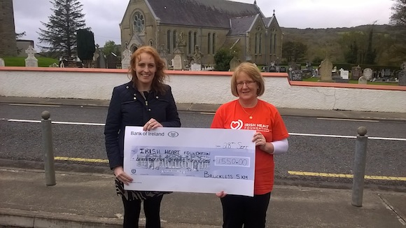 Bruckless 5km Left Breffni Gorman regional Manager IHF & Teresa Byrne walk organiser.