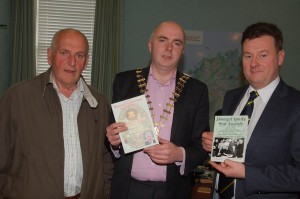 The Donegal County manager Seamus Neely, Mayor John Campbell and Cllr Tom Conaghan a previous winner of the award in 1982 at the Donegal Sports Star Awards launch.  