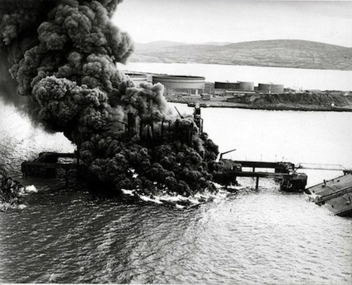 The Whiddy Island disaster. Pic courtesy of RTE.