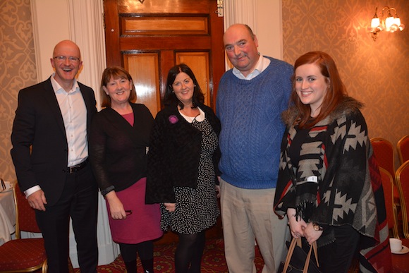 Hugh McGroddy, Marian Caffrey, Sorcha Ni Dhomhnaill, Siobhan Shovlin at the Donegal Association AGM in Dublin.