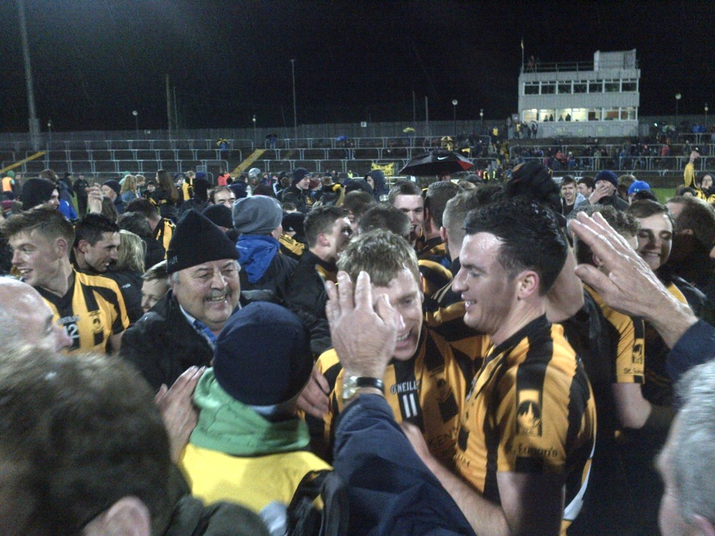 Scenes of jubilation for St Eunan's after they won the Donegal SFC title after defeating local rivals Glenswilly. 