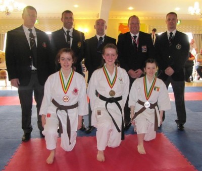 Laura Browne and Elaine Dullaghan took silver and gold respectively in individual kata