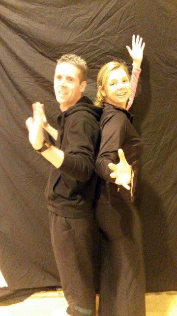 Liam Porter and Sabrina Barnett who are taking part in the Deele College Strictly Come Dancing.