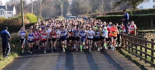 Some of the large turn-out for today's race.
