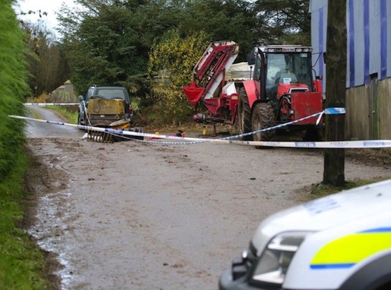 The scene of the double tragedy which claimed he lives of two farmers. Pic by Northwest News Pics.