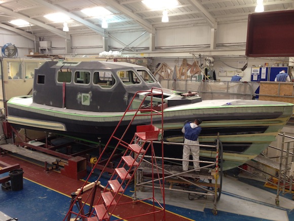 The new Shannon lifeboat begins to take shape.