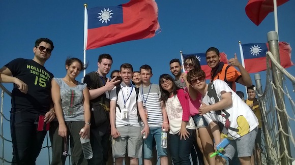 Some of the students in Taiwan.