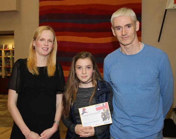 Orfhlaith Winters, Pobalscoil Ghaoth Dobhair who competed on the Donegal team at the UK Sportshall Athletics Finals in Manchester