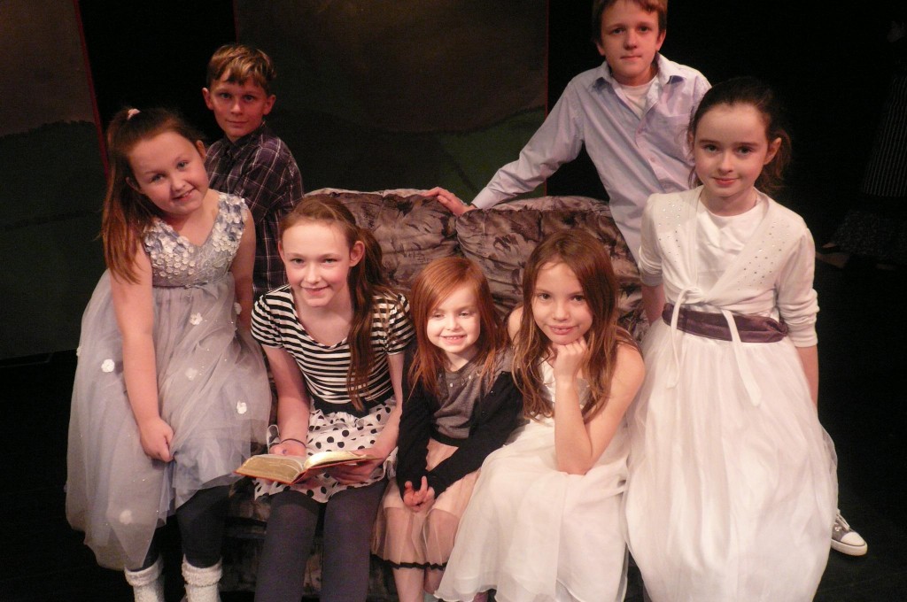 Paddy, Amy, Lauren, Ellie, Jenn, Celina and Casper as The    Von Trapp children.