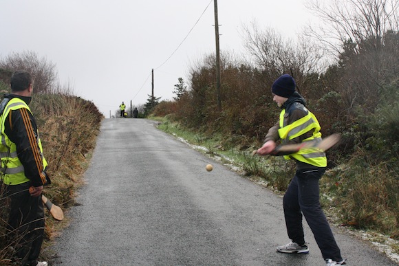 Caoimhin Lennon in action