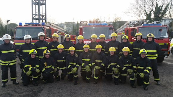 The new recruits are all smiles but only after being put through their paces.