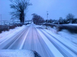 Further falls of snow are likely on Donegal's roads tonight and tomorrow morning. Pic Donegal Daily.
