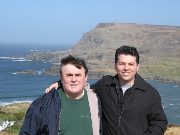 Brendan and Frank on a recent holiday home to The Glen