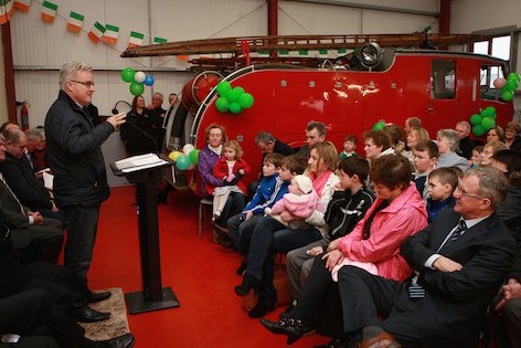 Paddy Doherty from Letterkenny who trained the volunteer firefighters in Carrigart who was a special guest at the opening on Saturday.