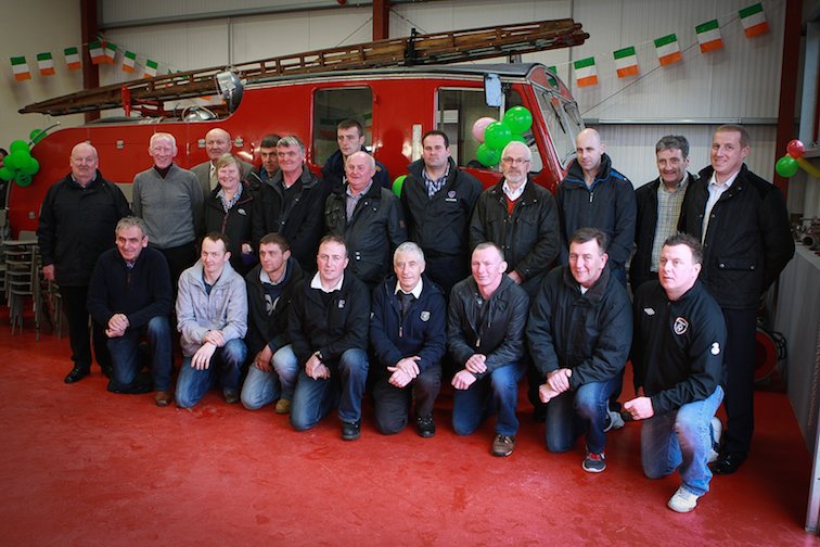 Volunteer Members of Mevagh Fire Service past and present pictured at the opening of the new heritage centre in Carrigart on Saturday.