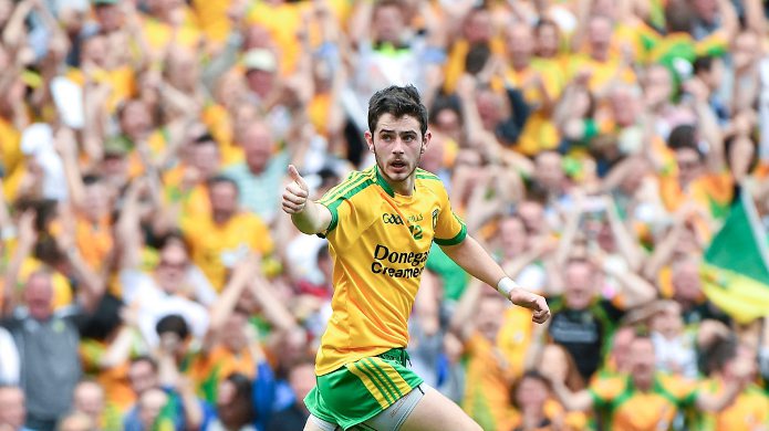 Donegal star Ryan McHugh will be a key man for Kilcar on Sunday. 