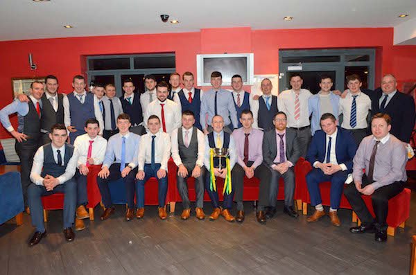 Glenswilly Reserve Team that celebrated their successful year after winning the Donegal County Reserve Championship at the Station House Hotel. All pictures by kind permission of GERALDINE DIVER