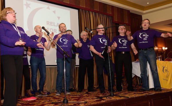 The Survivors Choir performing at the launch of the Donegal Relay For Life 2016.  Photo Clive Wasson