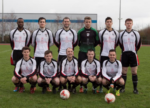 Letterkenny Rovers team prior to their FAI Cup win over Dunboyne last week. Picture by North-West Newspix. 