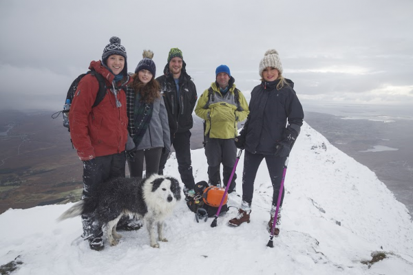 The team after climbing Errigal. 