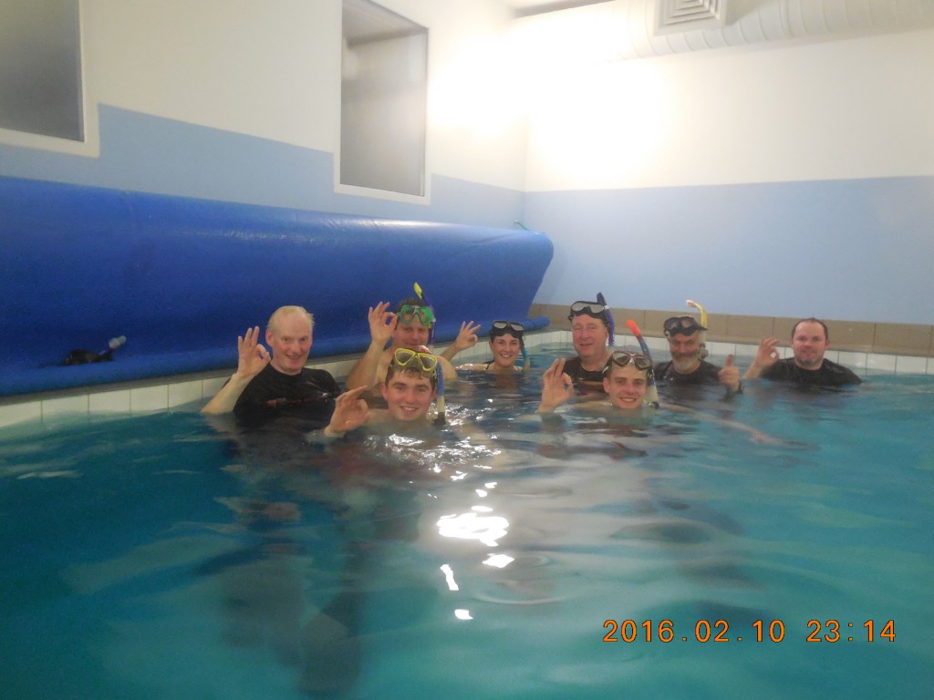2016-02-1o Sheephaven Trainee Class of 2016 and Instructors, Mevagh Dive Centre, Co. Donegal.