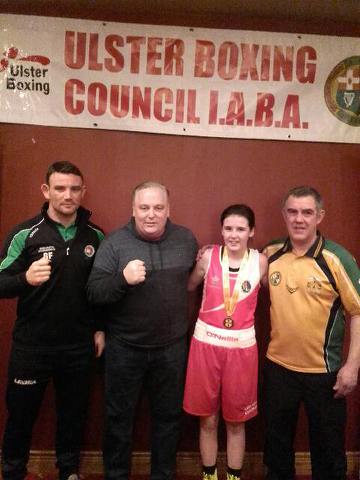 Garbhan Friel footballer ex Finn Harps, Institute FC and Cockhill Celtic and new novices intermediate Ulster boxing champion Chloe McDaid Ulster champion 48 kg & Eammon Duffy Illies Boxing Club Lisfannon. All from same club.