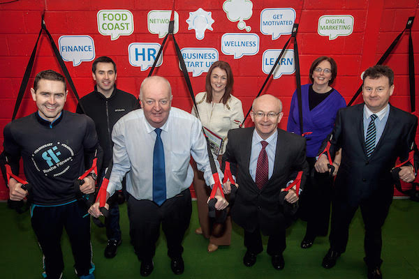 Get 'Business Fit' during Donegal Business Week…. Emmet Rushe of Rushe Fitness puts organisers and participants of Donegal Business Week through their paces at the launch this week. Taking place from Monday, 7th to Friday, 11th March, Donegal Business Week has a host of events, seminars, talks and workshops to help businesses of all shapes and sizes get ‘business fit’ this year. Check out the range of events and register now at www.localenterprise.ie/donegal