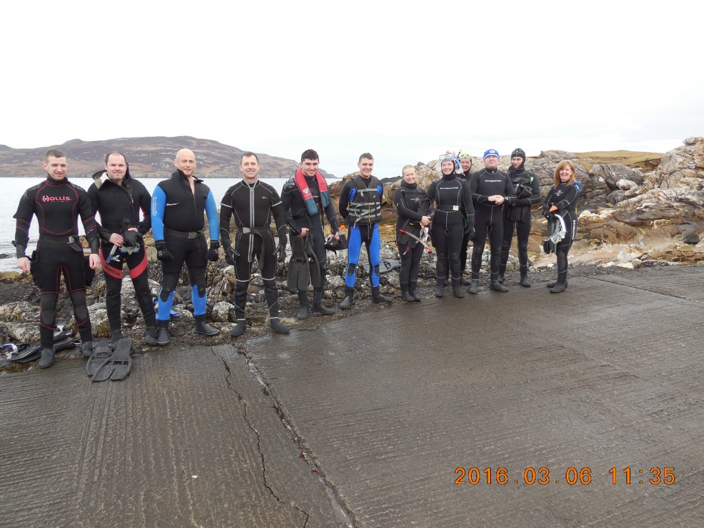 2016-03-06 Sheephaven Sunday Morning Snorkelers, PortnaBlagh, Co. Donegal.