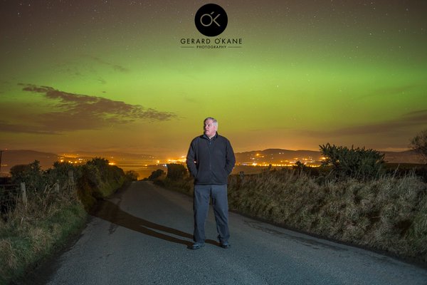 Gerard O'Kane's stunning image this evening on the Donegal-Derry border