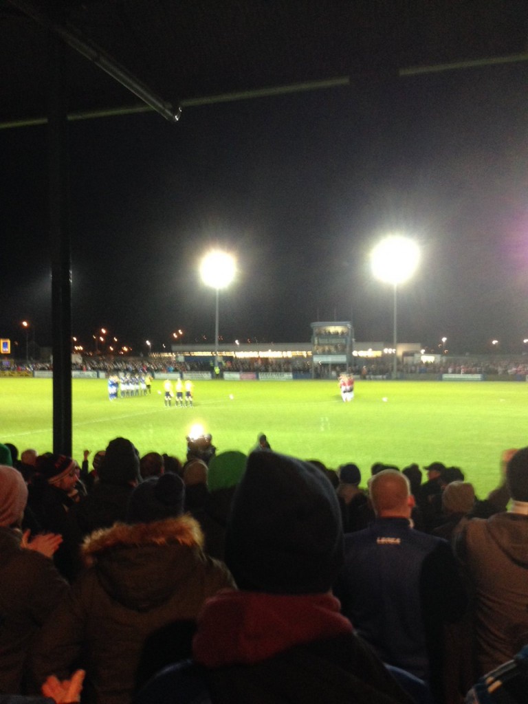 There was a minutes applause at Finn Park for the late Mark Farren 