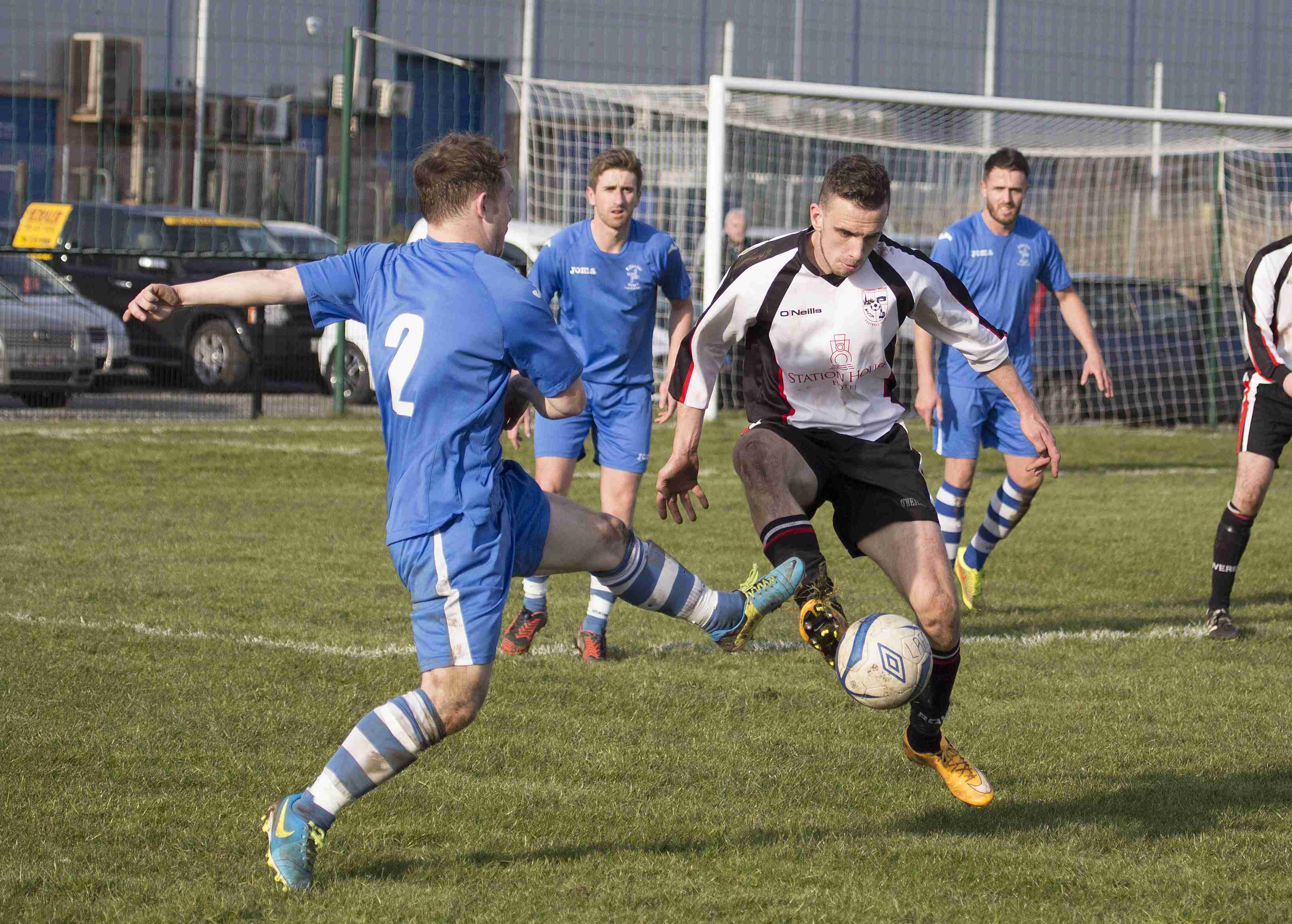 Paul McVeigh in action for Letterkenny Rovers against Killester. Pic by North-West Newspix. 