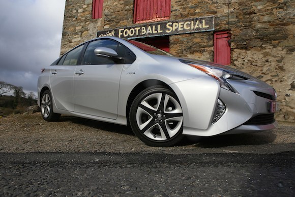 Back to the future styling of the New Toyota Prius which we drove this week and not a flux capacitor in sight. Photo Brian McDaid