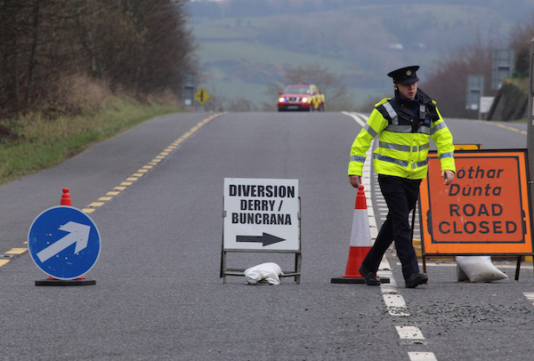 The main Letterkenny to Derry Road has been closed following this morning's accident. Pic by Northwest Newspix.