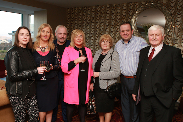 Breda Wood, Bernie Kelly, Justin and Mary Mc Colgan Mc Colgan Cliffy Kelly Alice and Michael Mc Colgan at the opening of the Shandon Hotel