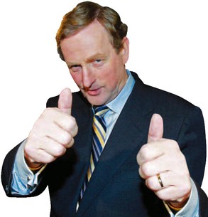 Enda got the thumbs down and has resigned as Taoiseach. 