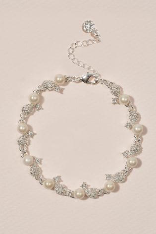 Silver Tone Pearl Effect Bracelet -€15 from Next 