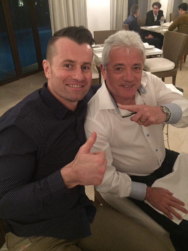 Shay Given pictured with former manager Kevin Keegan, has completed a rehabilitation programme in the Middle East in a bid to save his EURO 2016 hopes. 