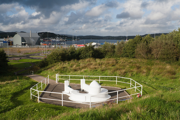 A view of St Catherine's Well, Killybegs, showing its proximity to the new pier. Visible in the middle ground on left is the small car park through which Donegal County Council has granted permission for access to the proposed storage and office development.