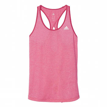 This gorgeous bubblegum pink Adidas keyhole vest is also on offer at Brian McCormick Sport at €19,95