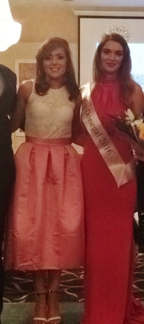 Myself and the stunning Miss Donegal 2016. 