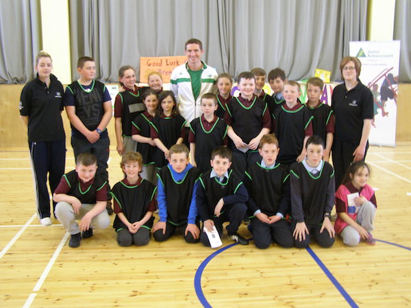Olympian and Letterkenny AC member, Brendan Boyce was guest of honour at the recent Junior Achievement Ireland (JAI) ‘Working it Out’ day. The event brought together seven schools from the Fanad peninsula and was organised in conjunction with Marine Harvest, who is supporting Brendan Boyce on his road to Rio.