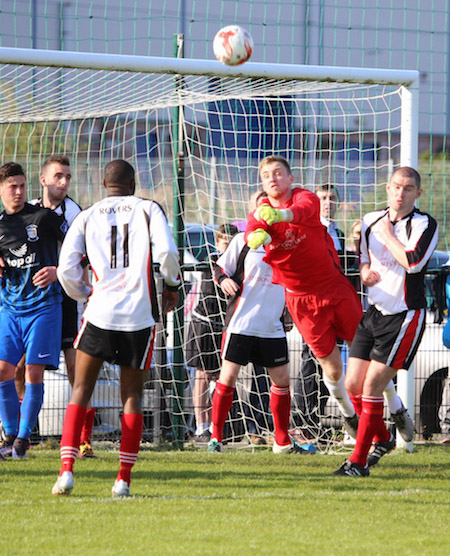 Rovers goalkeeper Rory Kelly had a super game. Pic by Northwest Newspix.