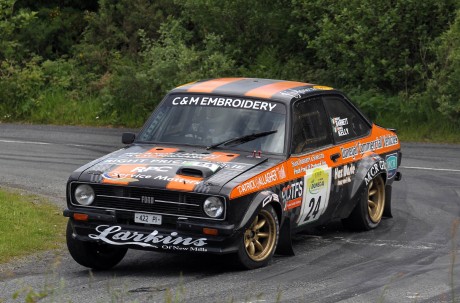 Manus Kelly pictured here who won the Modified section last year at the Donegal International Rally