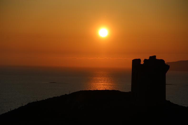 Crohy Tower Dungloe last evening. Pic Gerry Murphy