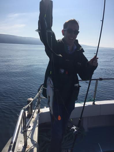 All aboard! Ryan enjoying his trip to Donegal